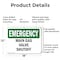 Signmission Main Gas Valve Shutoff, 18 in W x Rectangle, Aluminum OS-2PACK-EM-A-1218-L-10400 - alternate 6